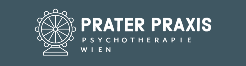 Riesenrad Symbol als Praterpraxis Logo mit Schriftzug